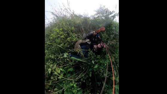 Paragliding attempt ends in vegetation tumble in San Mateo, Rizal
