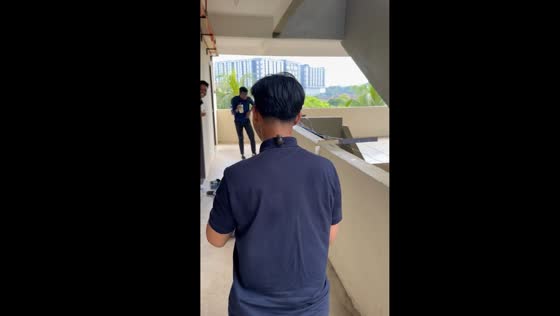 Caught on collar: frantic beetle encounter in Kuala Lumpur