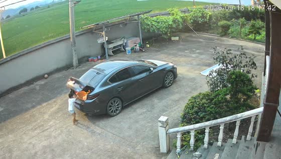 Child climbs into parked car compartment and gets stuck in Zhejiang, China