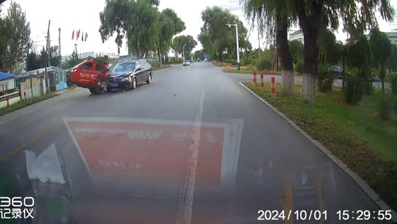 Tricycle and car accident in Jilin Province, China