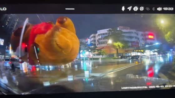 Balloon capybara causes traffic delay in Fujian, China