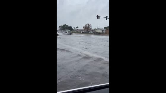 Heavy rainfall and flooding hit Los Angeles during atmospheric river in California