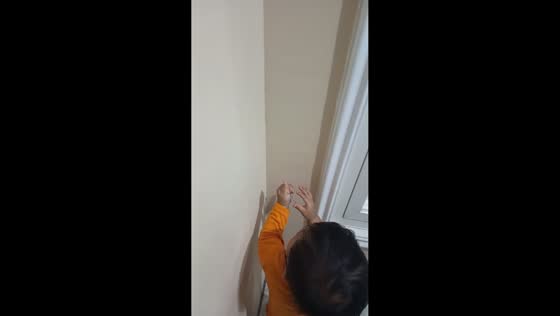 Child casually catches lizard in Mojokerto, Indonesia