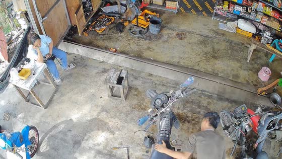 Motorcycle repair fire quickly contained in Davao Oriental, Philippines