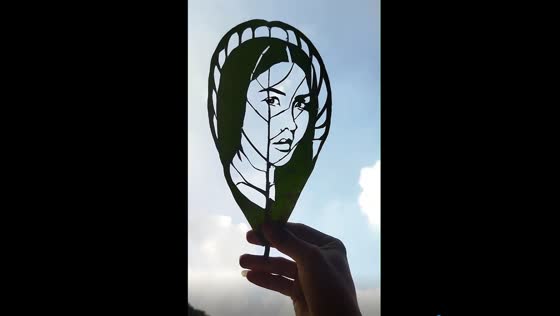 Artistic dedication: from leaf art to crowned victory