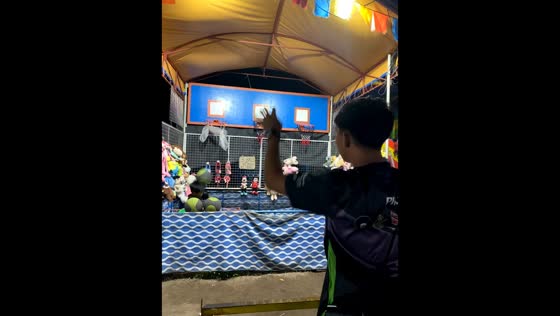 Accidentally shot ball hits boy during carnival game in Zambales, Philippines