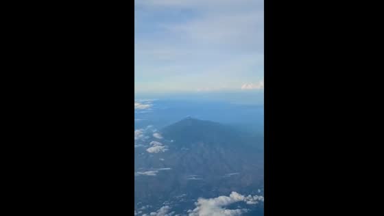 Aerial view of Mount Kanlaon before June 3rd eruption