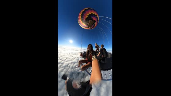 Thrilling dive: above the clouds in Praia Grande, Brazil