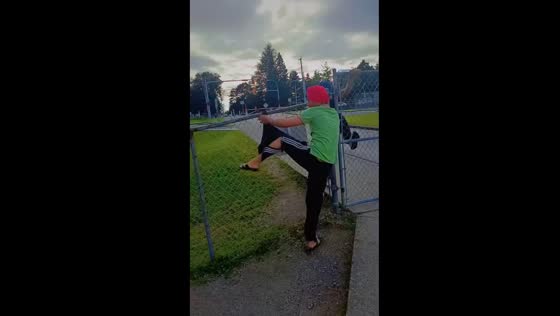 Person’s trouser ripped while jumping fence in Surrey, Canada
