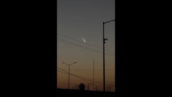 Comet A3 Tsuchinshan-ATLAS spotted over Monclova, Mexico