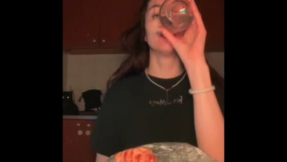 Tasting creamy pastry with cat in Chelyabinsk, Russia