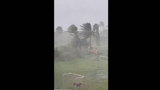 Tropical storm Ernesto hits St. Kitts with strong winds and rain