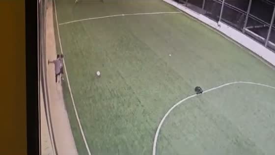 Teenage football game turns violent: man punches boy in Rudny, Kazakhstan