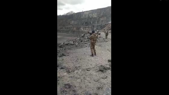 Ukrainian soldiers reclaiming victory: shooting trophy weapons after Kyiv blockade release