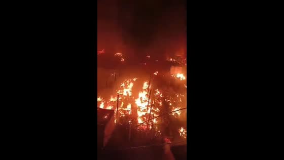 Fire engulfs Rawat Bazar market in Islamabad, Pakistan