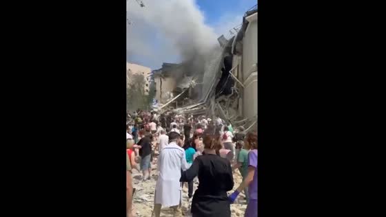Kyiv's Ohmatdyt Children's Hospital hit in Russian missile strike