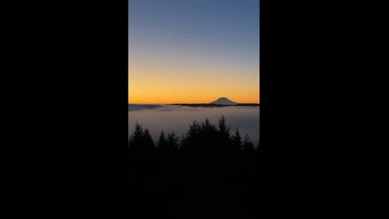 Stunning sunrise over Hood Canal