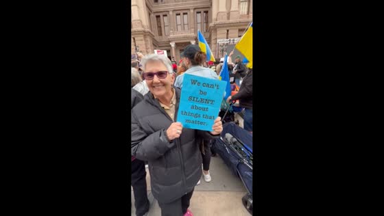 Anti-Trump demonstration in Austin, Texas, USA