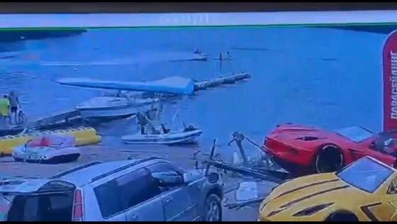 Jet ski crashes into children on SUP board in Khasansky District, Russia