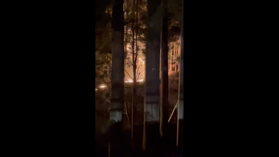 Wildfire spreads near Kirikiri Tunnel area in Ōtsuchi, Iwate, Japan