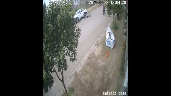 Two girls on a bicycle crash into truck in Huinca Renancó, Argentina