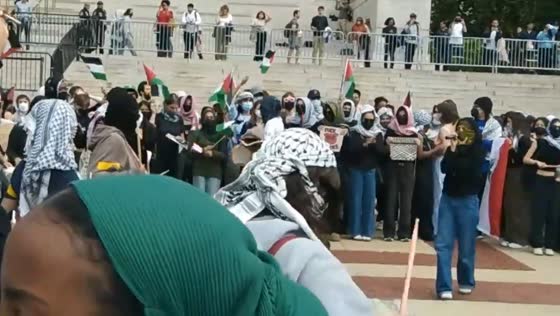 Anti-Israel protest at Columbia University