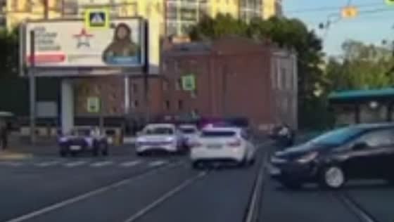 Traffic police car hits 11-year-old cyclist in Saint Petersburg