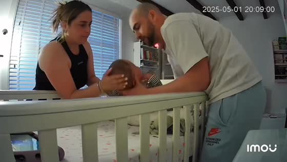Quick parental response to baby’s distress caught on baby monitor in Ashford, UK