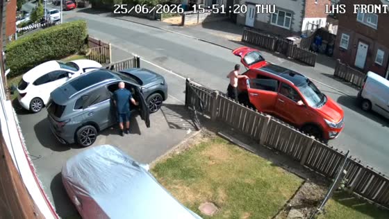 Quad bike rider crashes after losing control during wheelie in Salford, England, UK