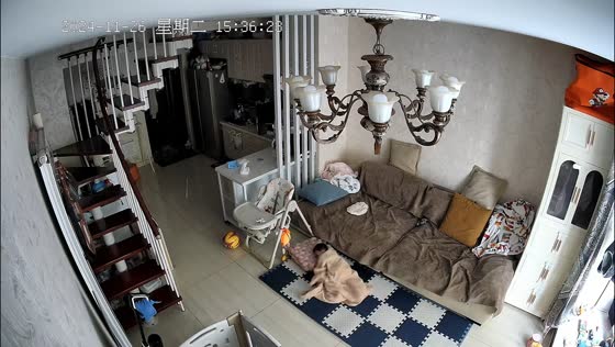 Baby falls off but stays asleep in Inner Mongolia, China
