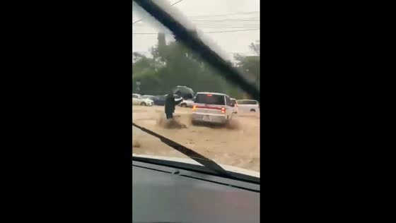 Man swept away by floodwaters in Vladivostok amidst severe rainstorm