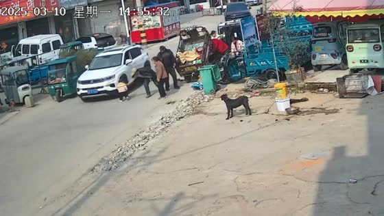 Child saved from oncoming car by elderly man in Anhui, China