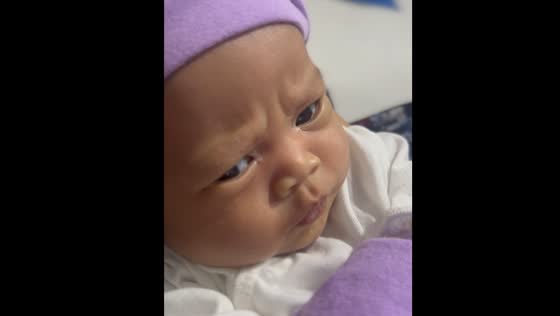 Child's mood shift from mad to happy captured in video