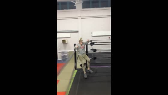 Training incident: instructor demonstrates 'hard buckles' technique