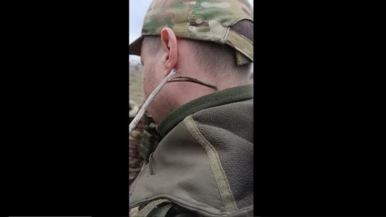 Ukrainian soldiers' light-hearted moment amidst conflict