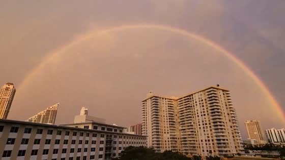 Double rainbow: the calm after the storm