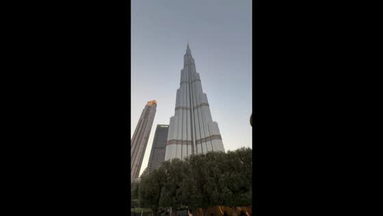 Explosion near Burj Khalifa in Dubai, UAE