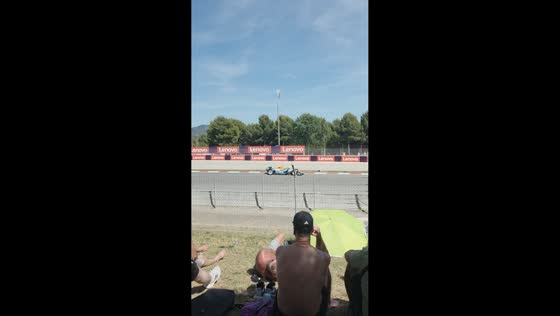 Formula 1 car crashes into wall during qualifying session in Barcelona, Spain