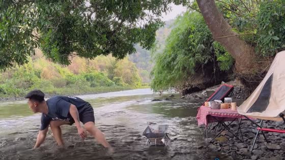 A serene escape turned into a close call: a local gardener saves belongings from rising waters
