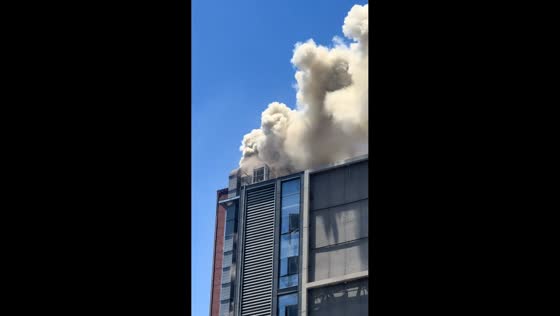 Fire breaks out at high-rise building in Chengdu’s Kehua North Road in Sichuan, China