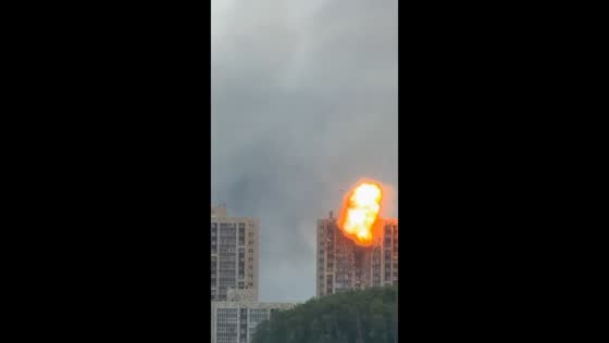 Drone strike hits residential high-rise in Novye Kotelniki near Moscow, Russia