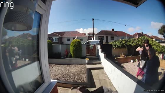Elderly woman trips in front yard in Durham, UK