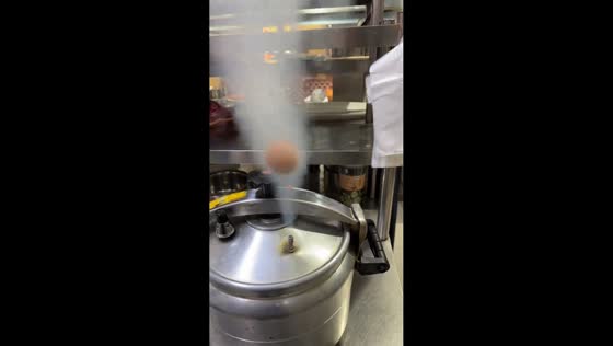 Pressure cooker egg experiment in Shandong, China
