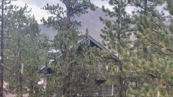 Hailstorm from Lee Canyon in Las Vegas, Nevada, USA