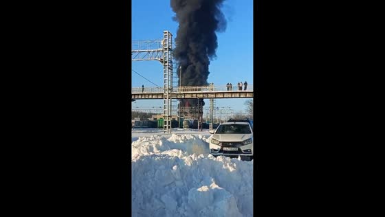 Fuel tank wagons explode after freight train derailment in Michurinsk, Tambov Oblast, Russia