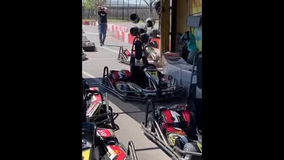 Go-kart collision causes chaos in Santiago, Chile