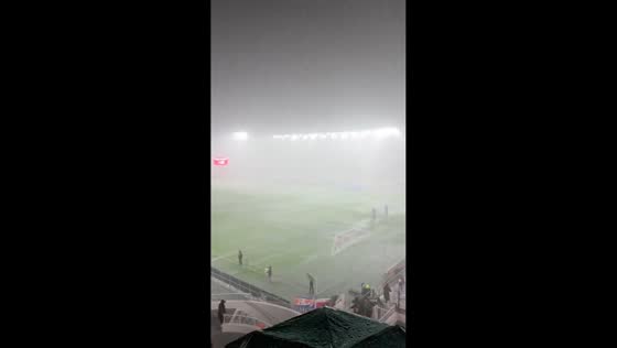 Torrential rain postpones Toulon vs La Rochelle Top 14 match in Toulon, France