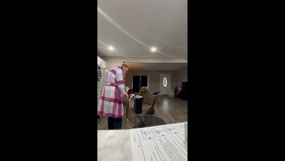 Dog chokes during feeding and owner responds quickly in Arkansas, USA