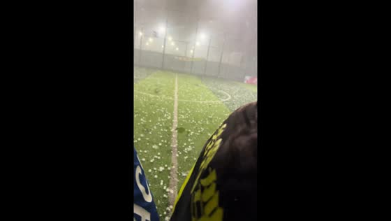 Strong rain, wind, and hail in Beijing, China