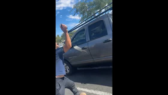 Man brakes truck window to retrieve keys in Elk Grove, California